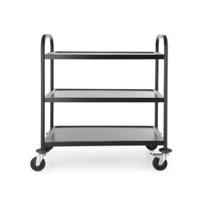 Chariot de rangement alimentaire en plastique noir HENDI 905x585x(H)945mm avec tiroirs et chariot - Product Image 1