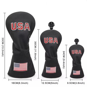 First Fitness nuevo estilo personalizado al por mayor Premium impermeable poliéster conductor Golf Head Covers Golf barril Headcovers - Product Image 5