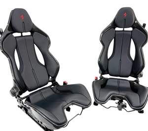 Asientos de Carreras Ajustables de Fibra de Carbono FERRAR-I 296/ SF90 Negro/Rojo 916576/917076 - Product Image 1