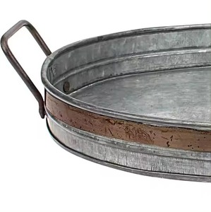 ถาดเสิร์ฟอาหารโลหะทรงสี่เหลี่ยมผืนผ้าสไตล์อเมริกัน ODM - Product Image 6