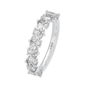 แหวนเพชร CZ สีเงินสเตอร์ลิงสำหรับผู้หญิงทำจากเวียดนาม925เป็นของขวัญสำหรับปาร์ตี้ชุบโรเดียมคุณภาพสูง - Product Image 2