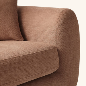 Ensemble de canapé en microfibre incurvé de haute qualité Arlo, trois places avec coin et fonction capitonnée pour les salons ou les appartements - Product Image 4