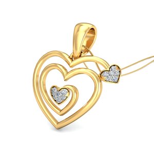 Ishi Diamonds 18K Gold Radiance Lab Grown Diamond Pendant - Product Image 1