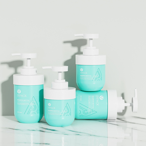 Eco-friendly Empty Plastic Pump Bottle <strong>Dispenser</strong> Refillable Matte Shampoo Soap Bottle for Hotel and Home Bathroom Personal Care - Product Image 2