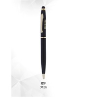 Stylo bille métallique promotionnel au meilleur prix, largeur d'écriture 0,5 mm, avec clip argenté, pour fournitures de bureau et scolaires