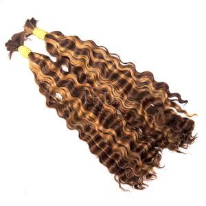 Pelo a granel de alta calidad, superventas, 2025 birmano rizado, Color personalizado, resaltado, rizado - Product Image 2