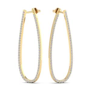 REYES Design original, boucles d'oreilles en argent sterling 925, diamant rond taille brillant de 1,8 carat, cultivé en laboratoire, pour femmes, cadeau de mariage de luxe - Product Image 2