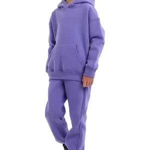 Survêtement personnalisé pour homme avec sweat à capuche et jogging, logo personnalisé, sweat à capuche surdimensionné en molleton français - Product Image 2