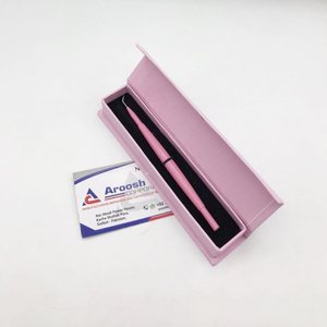 Private Label Baby Pink Stainless Steel <b>Eyelash</b> Tweezers Beauty Equipment Lash <b>Separator</b> Pointed Tip Comb Wholesale Lash Lifting - Product Image 3