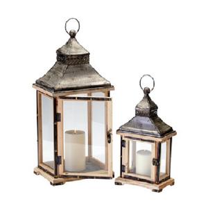 Linternas de metal y vidrio para decoración del hogar para interiores y exteriores, chapadas en oro rosa hechas a mano de alta calidad, personalizadas para Caffey Hotel - Product Image 1