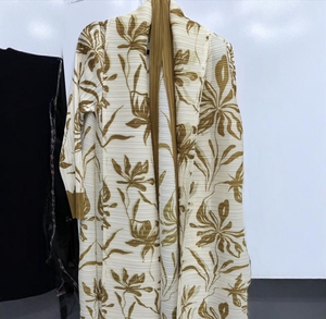 Best Quality Women Cotton Kaftan Dress Handmade Turkish Floor Length Long Sleeve Soft Breathable Fabric Loose Fit Casual Party - Product Image 4