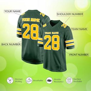 Camiseta de fútbol americano personalizada de alta calidad, ideal para equipos, escuelas y ligas con logotipos, nombres y números personalizados - Product Image 2