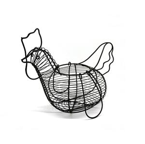 Handmade Iron Wire Mesh <b>Egg</b> <b>Basket</b> Customized Traditional Design Vintage Storage <b>Basket</b> - Product Image 1