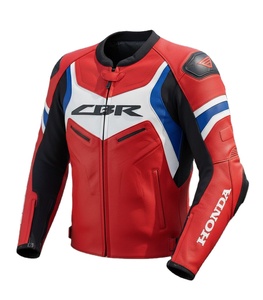 Chaqueta de Motociclismo Luca Marini Zonda CBR MotoCP Racing SBK de Cuero Vacuno/Canguro, Hecha a Medida con Joroba y Protecciones CE - Product Image 1