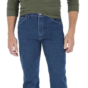 Confortable Régulier Ajusté Fermeture à Boutons Denim Jeans Solide Respirant Haute Qualité Top Vente Personnalisable Droit Complet - Product Image 6