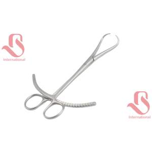 BISONS Vente en gros de pinces orthopédiques manuelles en acier inoxydable, à pointes courbées et pointues, plaquées or - Product Image 1