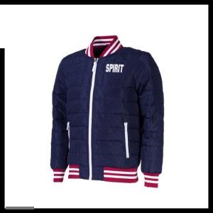 Chaqueta acolchada de invierno de poliéster cálido de alta calidad para hombre, chaqueta acolchada con logotipo y diseño, - Product Image 4