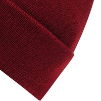Gorro de Punto Unisex con Estampado de Dibujos Animados, 100% Acrílico, con Decoración de Botones para Adultos, Rojo, para Uso Deportivo