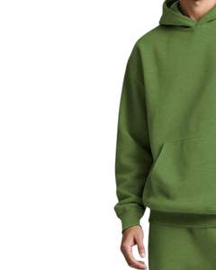 Conjunto Deportivo Personalizado para Hombre, Sudadera con Capucha y Pantalones de Felpa Verde Oliva, Estilo Casual de Invierno, Sudadera con Capucha y Pantalones Deportivos para Hombre - Product Image 3
