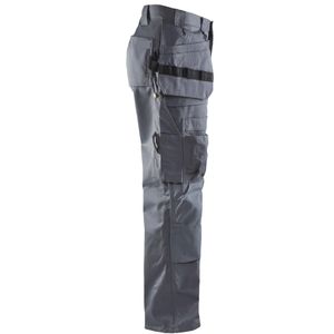 Pantalon cargo de travail uni de qualité supérieure, léger, respirant, avec logo personnalisé, fermeture à cordon, devant plissé pour hommes - Product Image 4
