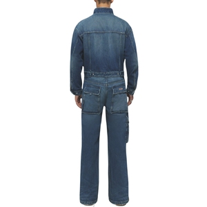 Mono de Mezclilla para Hombre, Largo, Ropa de Trabajo, Bolsillos Utilitarios, Resistente, Manga Larga, Ajuste Ajustable, Construcción Duradera - Product Image 3