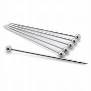 Heavy Duty Metal Olive <b>Picks</b> <b>Set</b> Reusable Stainless Steel Skewers Luxury Bar Kitchen Accessories - Product Image 2