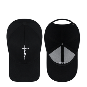 Gorra de béisbol de algodón vaquero con bordado de fe, estilo hip-hop, gorra de camionero, gorra de moda para el sol, gran oferta en stock - Product Image 6