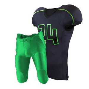 Uniforme de football américain de qualité supérieure maille respirante coutures solides couleurs d'équipe personnalisées ajustement Durable pour les joueurs de collège et de club - Product Image 2