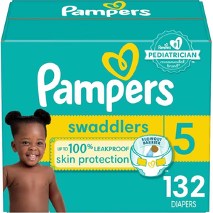 Pañales para Bebé Swaddlers - Tallas 1, 2, 3, 4, 5, Paquete de 132 Unidades, de Algodón Estampado, Ultra Absorbentes, Suaves, Transpirables y Desechables - Product Image 5