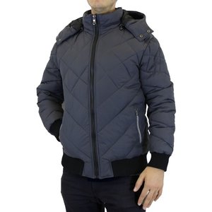 <b>Men's</b> Vintage Style Hooded Puffer <b>Jacket</b> Puff Printed Custom Front Logo Waterproof Winter Casual <b>Down</b> <b>Filled</b> Spandex/Polyester - Product Image 6
