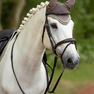 Gorro de oreja de caballo de ganchillo 2025, Elegante, ligero, transpirable, lavable, velo de mosca para entusiastas de la equitación, gorro de oreja - Product Image 2