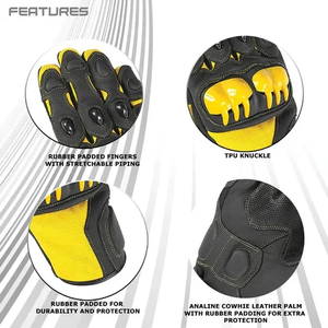 Gant d'équitation de course de moto antidérapant dernier design de gants de moto de moto d'écran tactile professionnel de doigt complet - Product Image 6