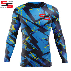 Protectores de erupción de manga larga de sublimación personalizada de calidad superior para hombres - Product Image 6