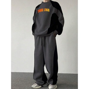 Chándal de alta calidad, chándal de gran tamaño, holgado, logotipo personalizado, chándal, chándales holgados, conjunto de sudaderas con capucha y pantalones de chándal - Product Image 1