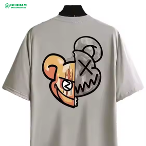 เสื้อยืดโอเวอร์ไซส์หนัก 240 กรัม สกรีนโลโก้ได้ คอกลม คอริบหนา คุณภาพสูง ผ้าฝ้าย 100% เป็นมิตรกับสิ่งแวดล้อม แห้งเร็ว สำหรับผู้ชาย - Product Image 2