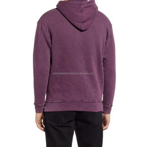 Sudadera con capucha Vintage para hombre directa del fabricante 100% algodón French Terry lavado ácido desgastado de alta calidad personalizable de larga duración - Product Image 4