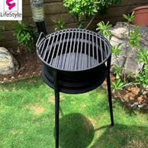 Brasero de Metal para Exteriores, Brasero de Acero para Leña, Calentador de Patio para Jardín, Brasero para Acampar, Diseño Duradero - Product Image 1