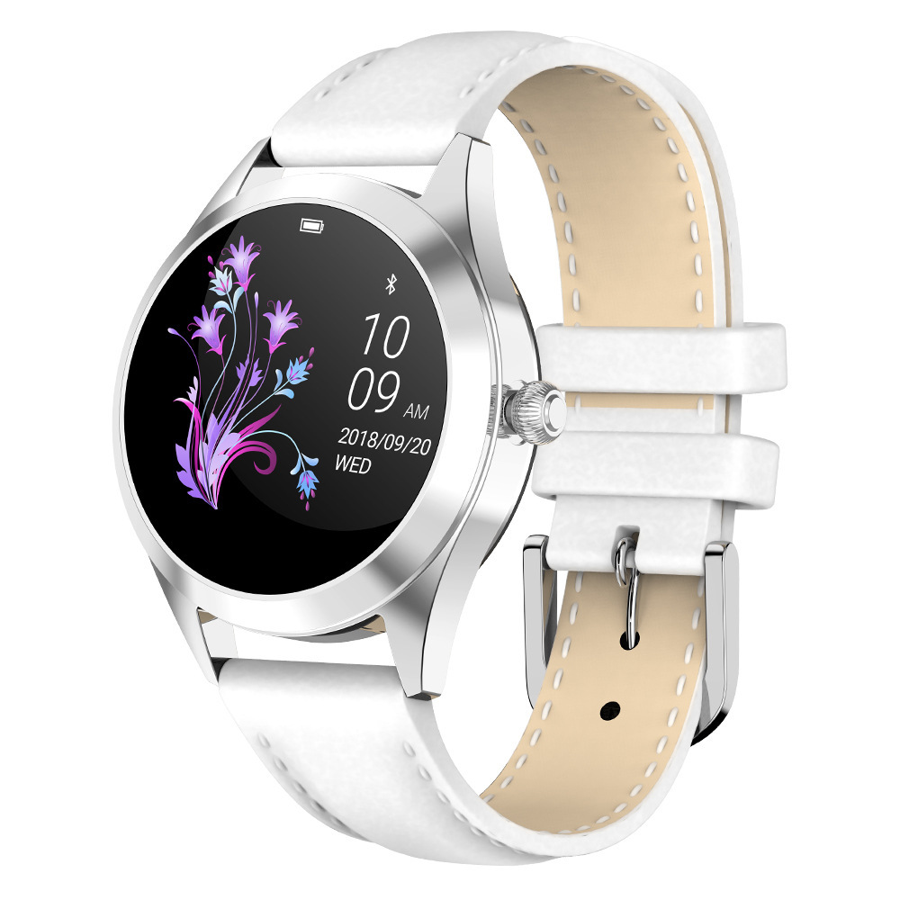 KW10 Touch Screen Stainless Steel Waterproof Women Smart Watch