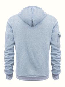 Autumn winter men's leisure sports multi-zip arm pocket hoodie <b>jumper</b> hoodie - Product Image 5