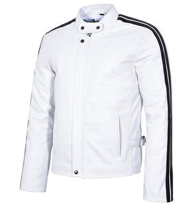 แจ็กเก็ตหนังผู้ชายสำหรับฤดูหนาว2022แฟชั่นสไตล์ไฮสตรีทคอตั้ง - Product Image 2