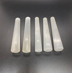 Torre de obelisco de selenita de calidad superior al por mayor, decoración del hogar, torre de cristal Feng Shui, puntos de cuarzo, ágata, piedras preciosas, amor - Product Image 3