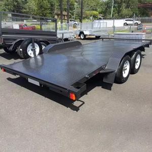 Remolque Utilitario Kfl3 de Acero, Plataforma Baja/Plana para Autos y Equipo Pesado, 7x20, 2001-3000 kg, Triple Eje - Product Image 1