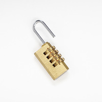 Petit cadenas à bagages anti-coupure anti-rouille 20 mm 4 chiffres cadenas à combinaison en laiton cadenas à mot de passe