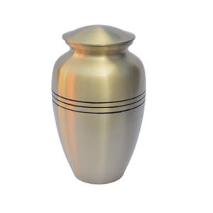 Urnes funéraires en pierre forte de style américain avec perles de cercle en laiton de qualité supérieure mettant en valeur les urnes commémoratives de l'artisanat supérieur - Product Image 4