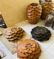 Lampe en bois artisanale utilisant du bois naturel pour la décoration intérieure Solutions d'éclairage provenant d'un fabricant artisanal vietnamien