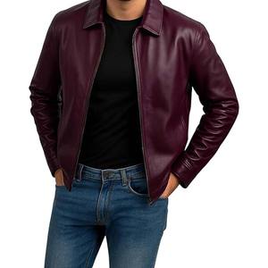 เสื้อผู้ชายฤดูหนาวลำลอง ผ้าผสมคอตตอน ระบายอากาศได้ดี เป็นมิตรกับสิ่งแวดล้อม ทรงปกติ แขนยาว ปรับแต่งได้ ด้านหน้าสไตล์นักขี่มอเตอร์ไซค์ - Product Image 6