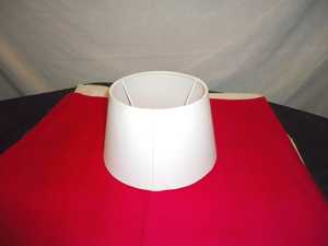 Modern Coolie Shape Lampshade for Indoor Use Handmade White Linen Fabric Bedside <b>Table</b> Lamp <b>Cover</b> - Product Image 2