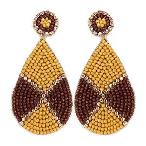 Pendientes Étnicos Clásicos Hechos a Mano con Cuentas, Colores y Tamaños Personalizables, Joyería de Moda para Mujer - Product Image 6