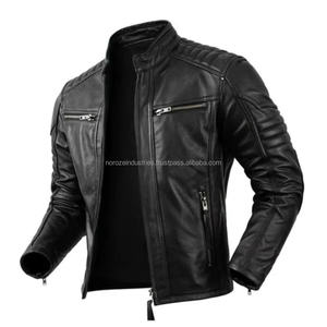Chaqueta de Cuero Casual para Hombre, Cómoda, de Alta Calidad, Transpirable, Diseño Personalizado, a la Moda, Resistente al Viento, Ecológica - Product Image 4