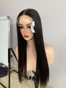 วิกผมจริงแบบมีลูกไม้ด้านหน้าขนาด28 30 32นิ้ววิกผมมนุษย์แบบ HD วิกผมด้านหน้าเป็น360ตรงมีโครงสีดำสำหรับผู้หญิงผมดิบขายดี - Product Image 5